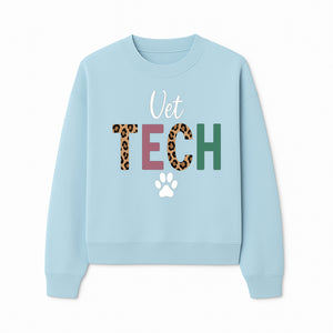 Vet Tech Neon Sign with Leopard Print Letters, Veterinary Decor, Animal Clinic Wall Art, Modern Pet Care Decoration - Sweatshirt 1758347431701.jpg