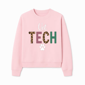 Vet Tech Neon Sign with Leopard Print Letters, Veterinary Decor, Animal Clinic Wall Art, Modern Pet Care Decoration - Sweatshirt 1758347431827.jpg