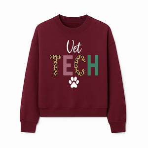 Vet Tech Neon Sign with Leopard Print Letters, Veterinary Decor, Animal Clinic Wall Art, Modern Pet Care Decoration - Sweatshirt 1758347431984.jpg