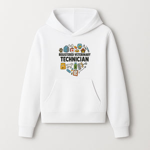 Registered Veterinary Technician Art Print - Pet Care, Animal Health, Veterinary Tools, Cute Dog & Cat Theme Decor - Hoodie 1758347432090.jpg