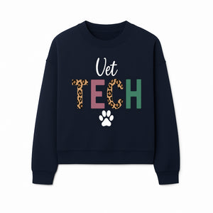 Vet Tech Neon Sign with Leopard Print Letters, Veterinary Decor, Animal Clinic Wall Art, Modern Pet Care Decoration - Sweatshirt 1758347432102.jpg