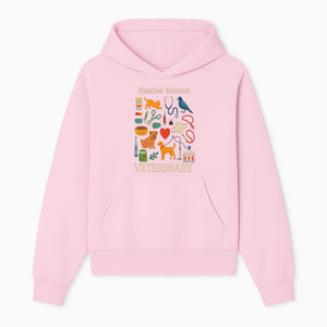 Veterinary Themed Art Print with Pets, Medical Tools, and Colors - Ideal for Animal Lovers and Veterinary Professionals - Hoodie 1758347432151.jpg