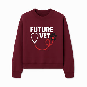 Future Vet Neon Sign - Stethoscope & Paw Heart Design - Perfect Gift for Aspiring Veterinarians - Pet Lovers Home Decor - Sweatshirt 1758347432228.jpg