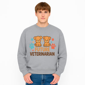 Cute Future Veterinarian Puppy T-shirt, Kids Animal Lover Gift, Dog Theme Graphic Tee, Pet Care Enthusiast Apparel - Sweatshirt 1758347432266.jpg