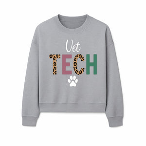 Vet Tech Neon Sign with Leopard Print Letters, Veterinary Decor, Animal Clinic Wall Art, Modern Pet Care Decoration - Sweatshirt 1758347432342.jpg