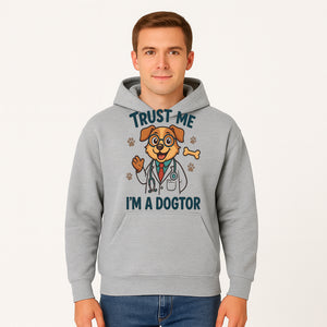 Trust Me, I'm a Dogtor - Cute Dog Doctor Design for Pet Lovers, Veterinarian Gifts, Funny Animal Apparel and Accessories - Hoodie 1758347432378.jpg