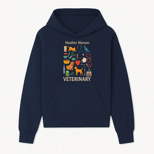 Veterinary Themed Art Print with Pets, Medical Tools, and Colors - Ideal for Animal Lovers and Veterinary Professionals - Hoodie 1758347432383.jpg