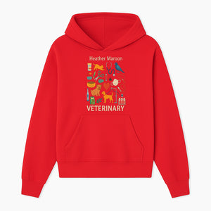 Veterinary Themed Art Print with Pets, Medical Tools, and Colors - Ideal for Animal Lovers and Veterinary Professionals - Hoodie 1758347432505.jpg
