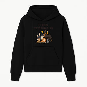 Future Veterinarian Cartoon Design with Cute Pets Dog, Cat, Bird, and More Ideal for Kids and Animal Lovers' Apparel - Hoodie 1758347432597.jpg