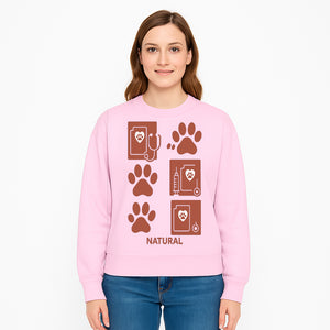 Pet Care Rubber Stamp Set - Paw Print & Vet Icons - Perfect for Dog Lover Crafts and Scrapbooking Projects - Natural Design - Sweatshirt 1758347432640.jpg