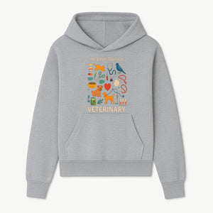 Veterinary Themed Art Print with Pets, Medical Tools, and Colors - Ideal for Animal Lovers and Veterinary Professionals - Hoodie 1758347432656.jpg