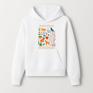 Veterinary Themed Art Print with Pets, Medical Tools, and Colors - Ideal for Animal Lovers and Veterinary Professionals - Hoodie 1758347432783.jpg
