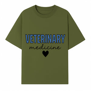 Veterinary Medicine Heart Graphic T-Shirt | Pet Lover Gift | Animal Care Tee for Veterinarians & Animal Enthusiasts - T-shirt 1758347433061.jpg