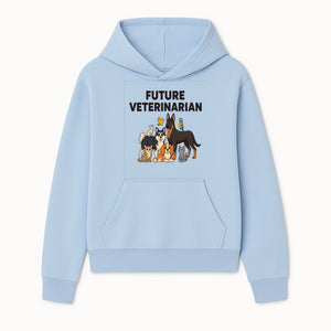 Future Veterinarian Cartoon Design with Cute Pets Dog, Cat, Bird, and More Ideal for Kids and Animal Lovers' Apparel - Hoodie 1758347433135.jpg