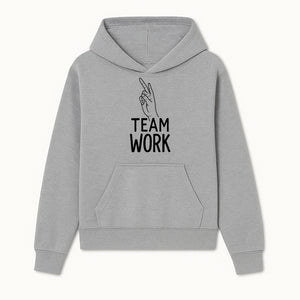 Teamwork Hand Gesture Wall Art | Motivational Decor for Offices & Workspaces | Inspirational Quote Print - Hoodie 1758347433151.jpg