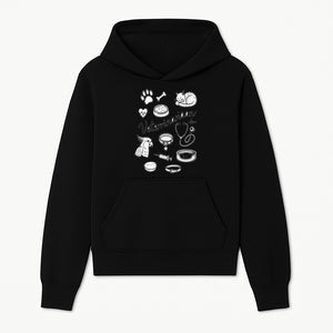Veterinarian-Themed Wall Art with Pets, Medical Tools, and Paw Print Illustrations for Animal Lovers and Vet Offices - Hoodie 1758347433193.jpg