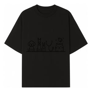 Cute Animal Clinic Logo with Dog, Cat, Rabbit, Stethoscope - Pet Care Illustration for Veterinarians and Animal Lovers - T-shirt 1758347433326.jpg