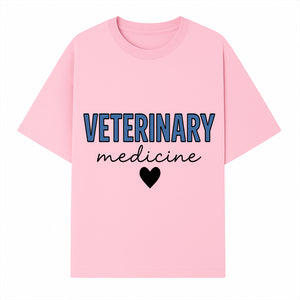 Veterinary Medicine Heart Graphic T-Shirt | Pet Lover Gift | Animal Care Tee for Veterinarians & Animal Enthusiasts - T-shirt 1758347433452.jpg