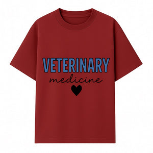 Veterinary Medicine Heart Graphic T-Shirt | Pet Lover Gift | Animal Care Tee for Veterinarians & Animal Enthusiasts - T-shirt 1758347433567.jpg