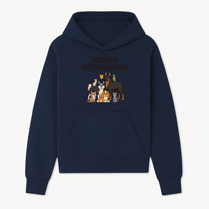 Future Veterinarian Cartoon Design with Cute Pets Dog, Cat, Bird, and More Ideal for Kids and Animal Lovers' Apparel - Hoodie 1758347433571.jpg