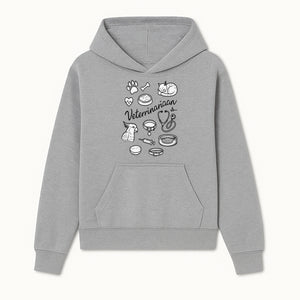 Veterinarian-Themed Wall Art with Pets, Medical Tools, and Paw Print Illustrations for Animal Lovers and Vet Offices - Hoodie 1758347433604.jpg
