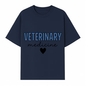 Veterinary Medicine Heart Graphic T-Shirt | Pet Lover Gift | Animal Care Tee for Veterinarians & Animal Enthusiasts - T-shirt 1758347433695.jpg