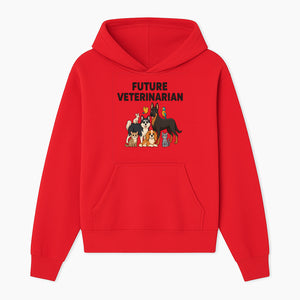 Future Veterinarian Cartoon Design with Cute Pets Dog, Cat, Bird, and More Ideal for Kids and Animal Lovers' Apparel - Hoodie 1758347433705.jpg