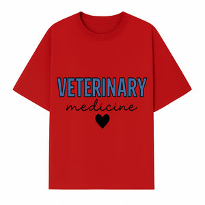 Veterinary Medicine Heart Graphic T-Shirt | Pet Lover Gift | Animal Care Tee for Veterinarians & Animal Enthusiasts - T-shirt 1758347433809.jpg