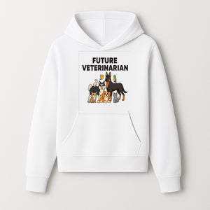 Future Veterinarian Cartoon Design with Cute Pets Dog, Cat, Bird, and More Ideal for Kids and Animal Lovers' Apparel - Hoodie 1758347434009.jpg