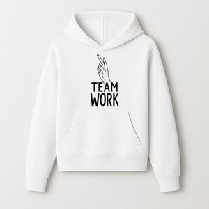 Teamwork Hand Gesture Wall Art | Motivational Decor for Offices & Workspaces | Inspirational Quote Print - Hoodie 1758347434072.jpg