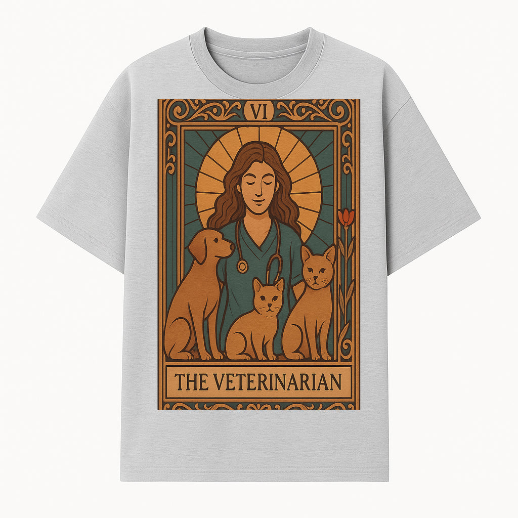 Veterinarian Art Print | Inspirational Animal Care Illustration | Pet Lover Wall Art | Veterinary Nurse Decor | Dog Cat Artwork - T-shirt 1758347434086.jpg