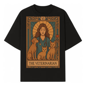 Veterinarian Art Print | Inspirational Animal Care Illustration | Pet Lover Wall Art | Veterinary Nurse Decor | Dog Cat Artwork - T-shirt 1758347434211.jpg