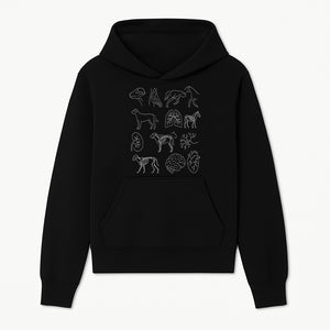Pet Anatomy Art Print, Dog and Horse Skeleton Illustrations, Veterinary Wall Decor, Educational Animal Anatomy Poster - Hoodie 1758347434279.jpg