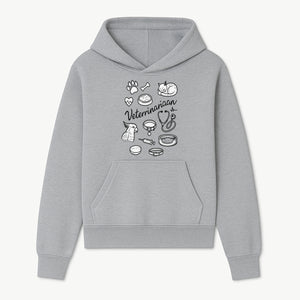 Veterinarian-Themed Wall Art with Pets, Medical Tools, and Paw Print Illustrations for Animal Lovers and Vet Offices - Hoodie 1758347434391.jpg