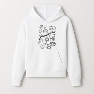 Veterinarian-Themed Wall Art with Pets, Medical Tools, and Paw Print Illustrations for Animal Lovers and Vet Offices - Hoodie 1758347434510.jpg