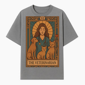 Veterinarian Art Print | Inspirational Animal Care Illustration | Pet Lover Wall Art | Veterinary Nurse Decor | Dog Cat Artwork - T-shirt 1758347434601.jpg
