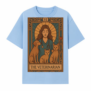 Veterinarian Art Print | Inspirational Animal Care Illustration | Pet Lover Wall Art | Veterinary Nurse Decor | Dog Cat Artwork - T-shirt 1758347434712.jpg
