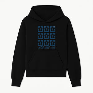 Flower Pattern Veterinarian Sign | Floral Decor for Vet Clinics | Cute Pet Office Wall Art | Veterinary Gifts for Animal Lovers - Hoodie 1758347434771.jpg