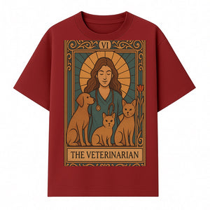 Veterinarian Art Print | Inspirational Animal Care Illustration | Pet Lover Wall Art | Veterinary Nurse Decor | Dog Cat Artwork - T-shirt 1758347435007.jpg