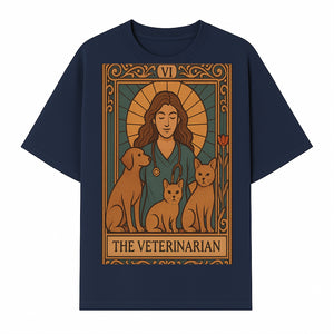 Veterinarian Art Print | Inspirational Animal Care Illustration | Pet Lover Wall Art | Veterinary Nurse Decor | Dog Cat Artwork - T-shirt 1758347435145.jpg