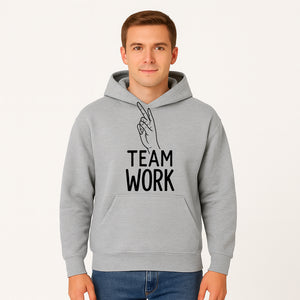 Teamwork Hand Gesture Wall Art | Motivational Decor for Offices & Workspaces | Inspirational Quote Print - Hoodie 1758347435215.jpg