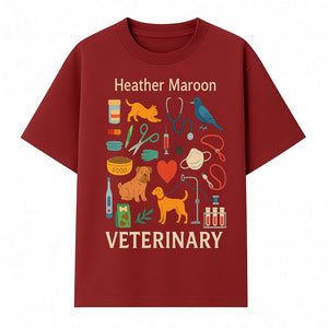 Veterinary Themed Art Print with Pets, Medical Tools, and Colors - Ideal for Animal Lovers and Veterinary Professionals - T-shirt 1758347435299.jpg
