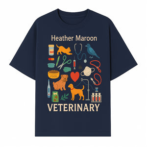 Veterinary Themed Art Print with Pets, Medical Tools, and Colors - Ideal for Animal Lovers and Veterinary Professionals - T-shirt 1758347435417.jpg