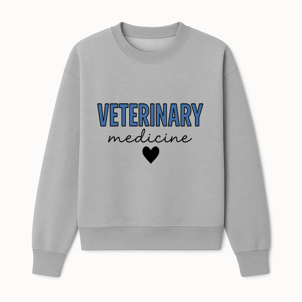 Veterinary Medicine Heart Graphic T-Shirt | Pet Lover Gift | Animal Care Tee for Veterinarians & Animal Enthusiasts - Sweatshirt 1758347435457.jpg