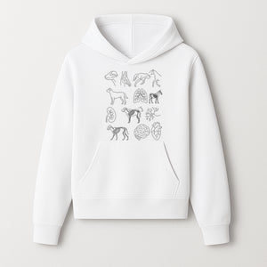 Pet Anatomy Art Print, Dog and Horse Skeleton Illustrations, Veterinary Wall Decor, Educational Animal Anatomy Poster - Hoodie 1758347435552.jpg