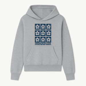 Flower Pattern Veterinarian Sign | Floral Decor for Vet Clinics | Cute Pet Office Wall Art | Veterinary Gifts for Animal Lovers - Hoodie 1758347435962.jpg