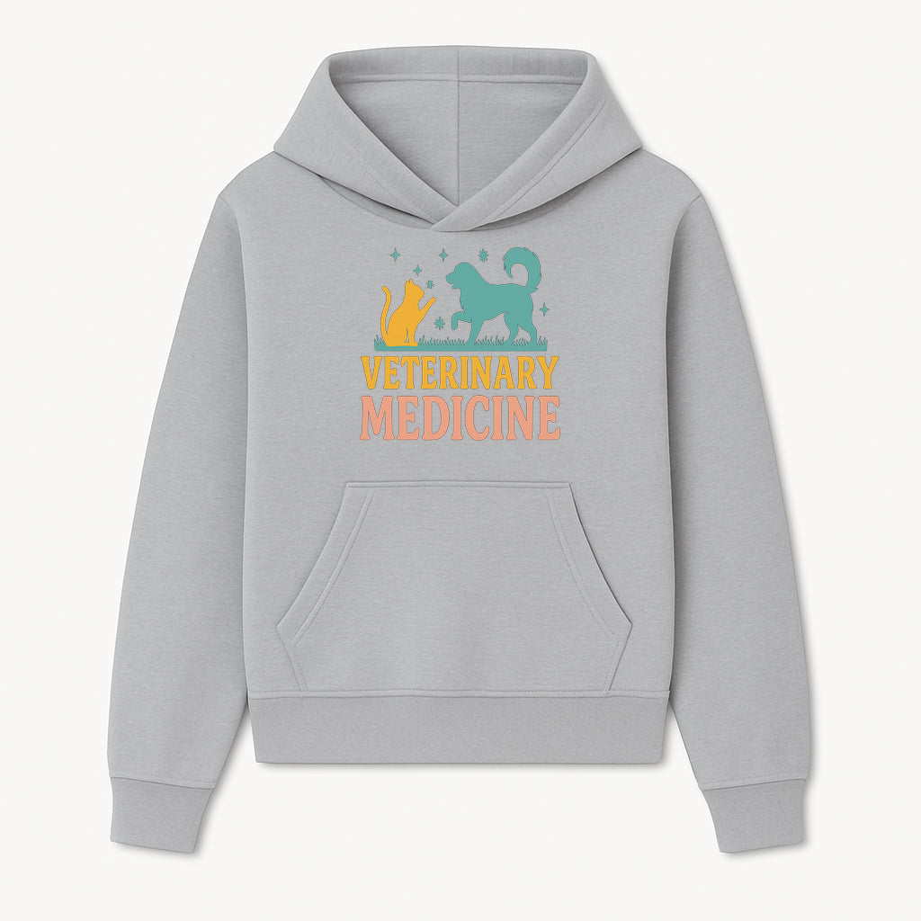 Veterinary Medicine Decor | Dog and Cat Design | Animal Healthcare Wall Art | Pet Lover Gift | Veterinary Clinic Sign - Hoodie 1758347436190.jpg
