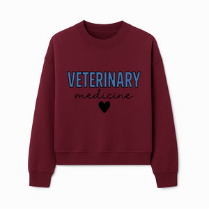 Veterinary Medicine Heart Graphic T-Shirt | Pet Lover Gift | Animal Care Tee for Veterinarians & Animal Enthusiasts - Sweatshirt 1758347436369.jpg