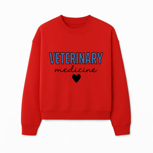 Veterinary Medicine Heart Graphic T-Shirt | Pet Lover Gift | Animal Care Tee for Veterinarians & Animal Enthusiasts - Sweatshirt 1758347436633.jpg