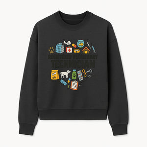 Registered Veterinary Technician Art Print - Pet Care, Animal Health, Veterinary Tools, Cute Dog & Cat Theme Decor - Sweatshirt 1758347436655.jpg